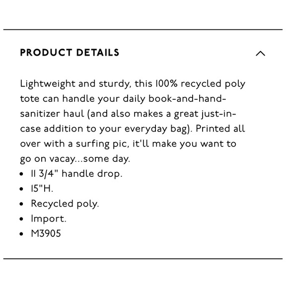 Madewell: The Recycled Reusable Tote in Wave Rider - Picture 3 of 3